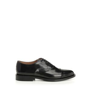 Corvari Men Black Leather Oxford Shoe